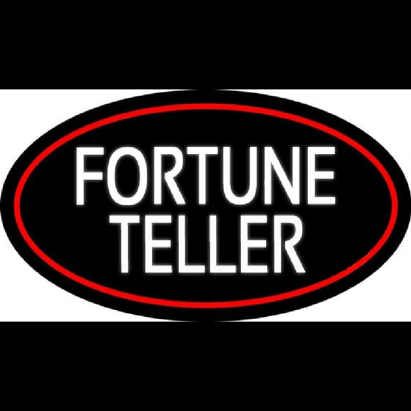 Custom White Fortune Teller Neon Sign USA