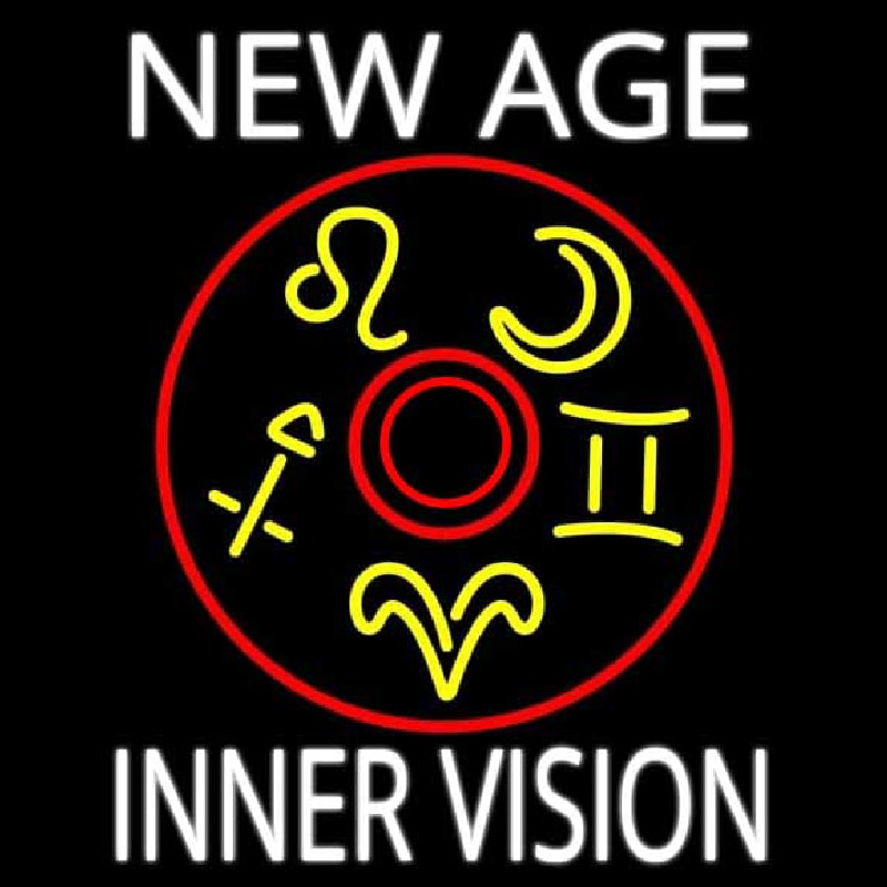 Custom White New Age Inner Vision Neon Sign USA