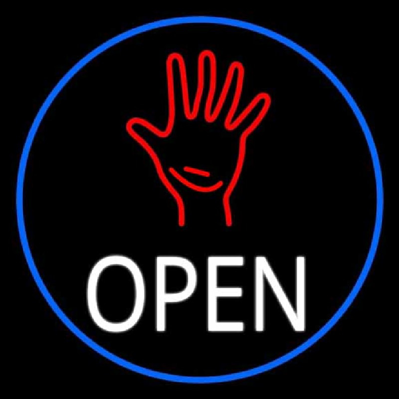Custom White Open Psychic Neon Sign
