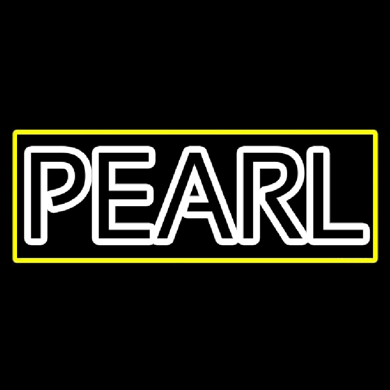 Custom White Pearl Neon Sign USA