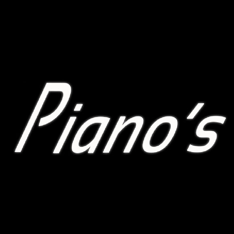 Custom White Pianos Cursive 1 Neon Sign USA