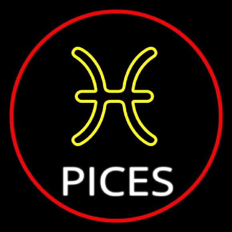 Custom White Pisces Neon Sign USA