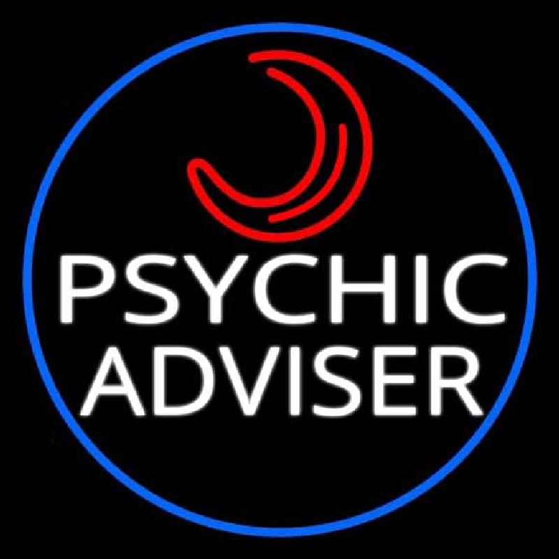 Custom White Psychic Advisor With Logo Neon Sign USA