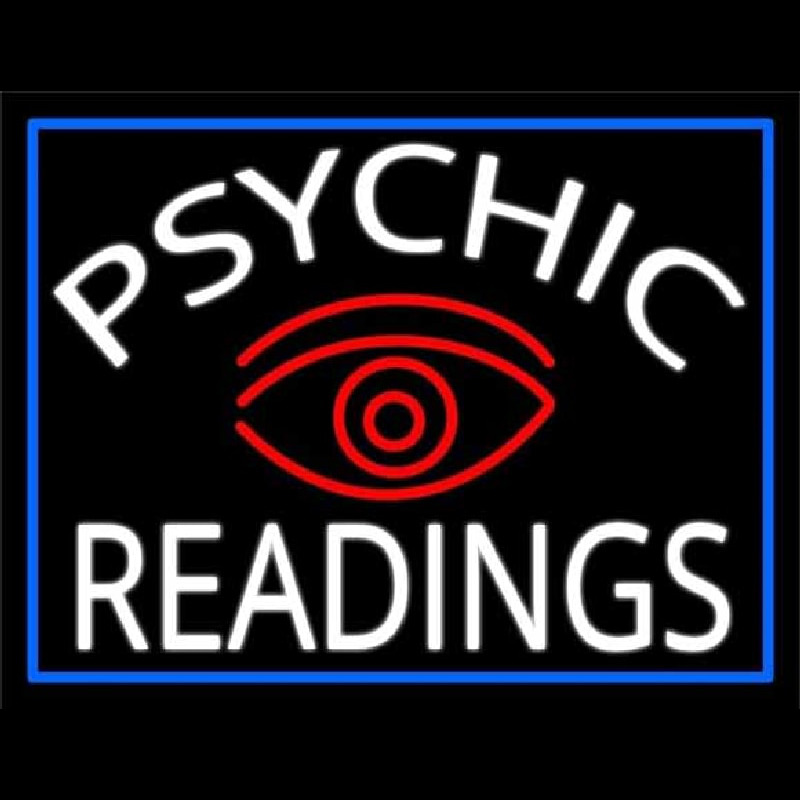 Custom White Psychic Readings And Red Eye Neon Sign USA