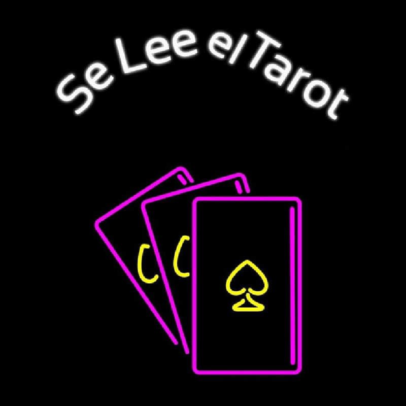 Custom White Se Lee El Tarot Neon Sign USA