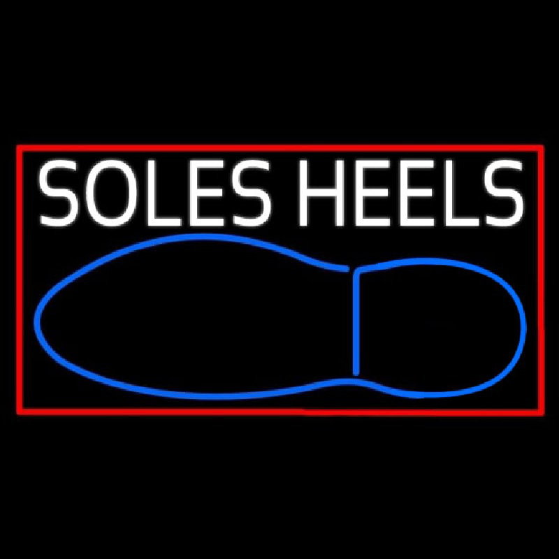 Custom White Soles Heels Neon Sign USA