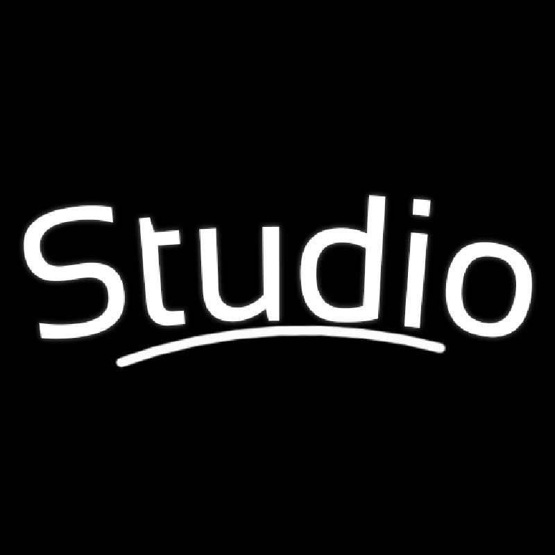 Custom White Studio Neon Sign USA