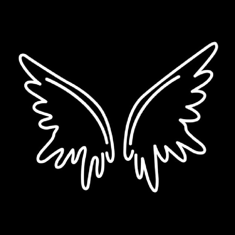 Custom White Wings Neon Sign USA