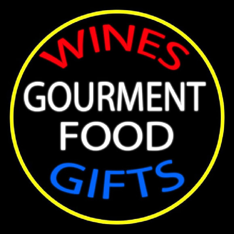 Custom Wines Food Blue Gifts Neon Sign USA