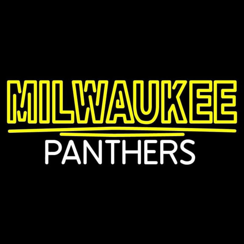 Custom Wisconsin Milwaukee Panthers Wordmark 2002 2010 Logo Ncaa Neon Sign Neon Sign USA