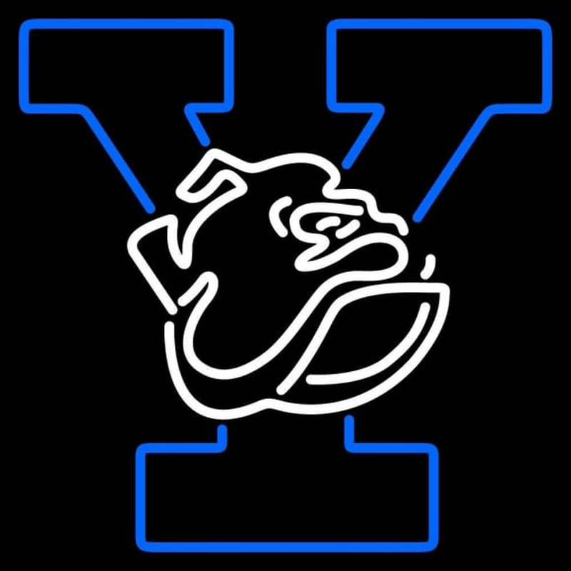 Custom Yale Bulldogs Primary 1998 Pres Logo Ncaa Neon Sign Neon Sign USA