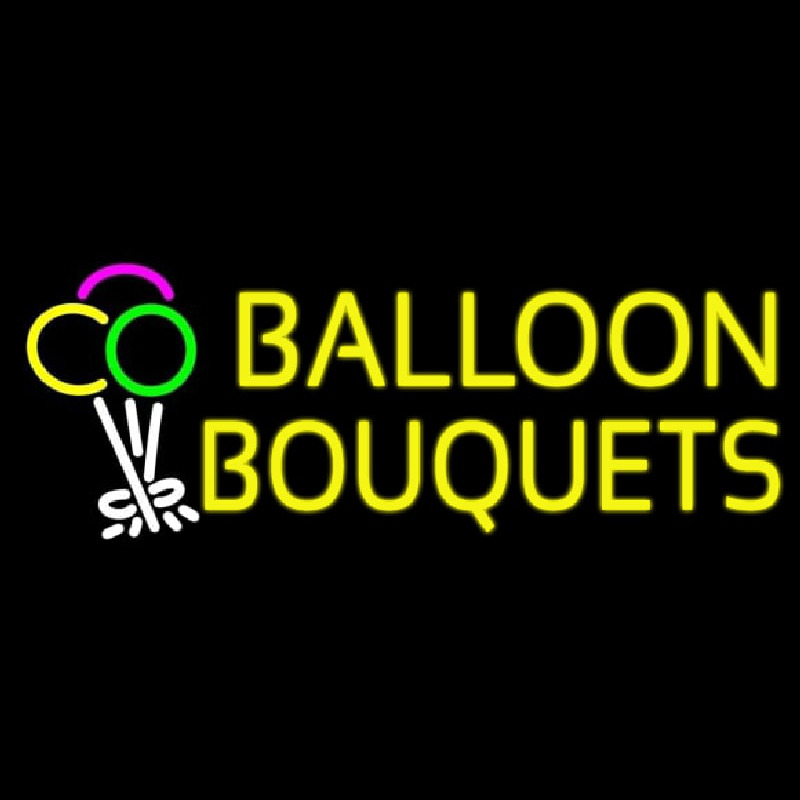 Custom Yellow Balloon Bouquets Neon Sign USA
