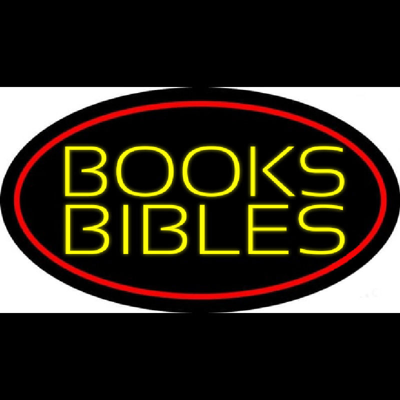 Custom Yellow Books Bibles Neon Sign USA