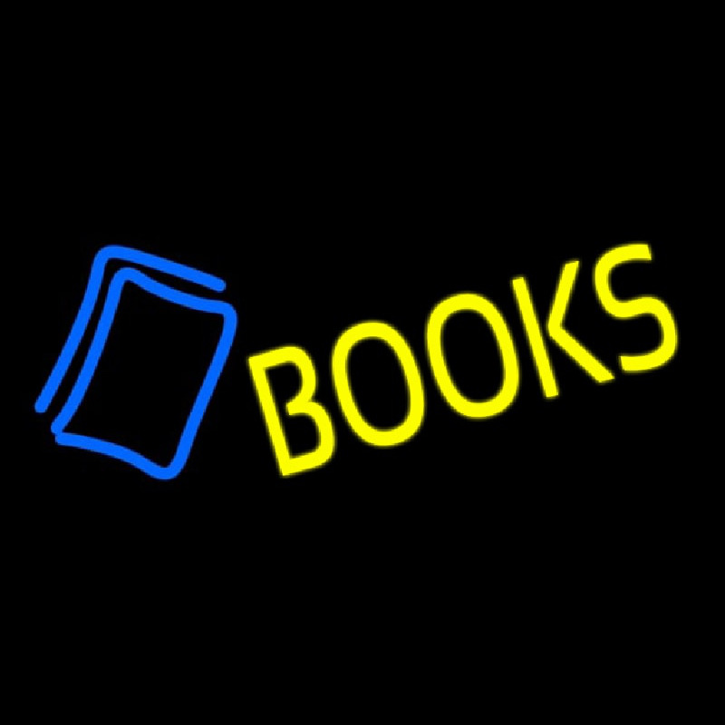 Custom Yellow Books Neon Sign USA