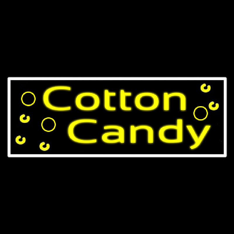 Custom Yellow Cotton Candy Neon Sign USA