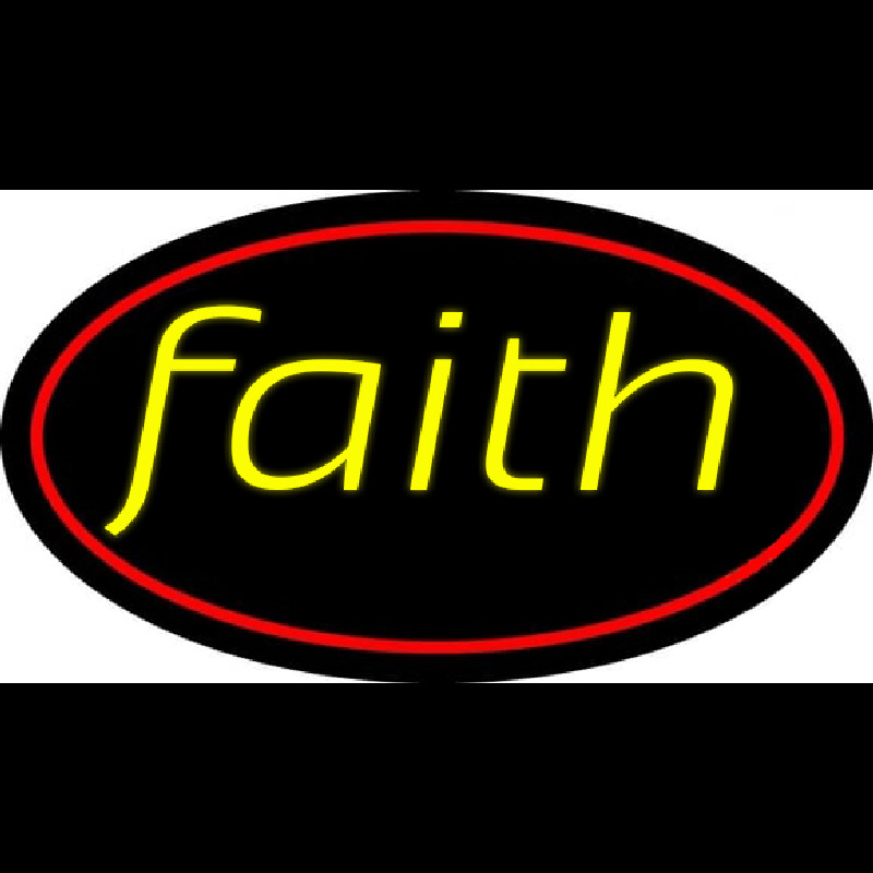 Custom Yellow Faith Neon Sign USA