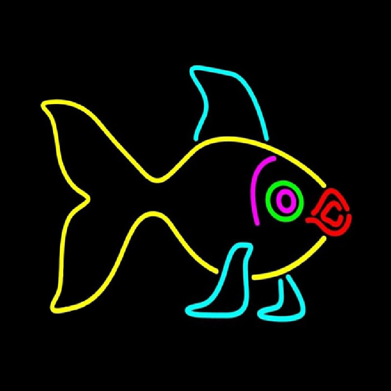 Custom Yellow Fish 1 Neon Sign USA