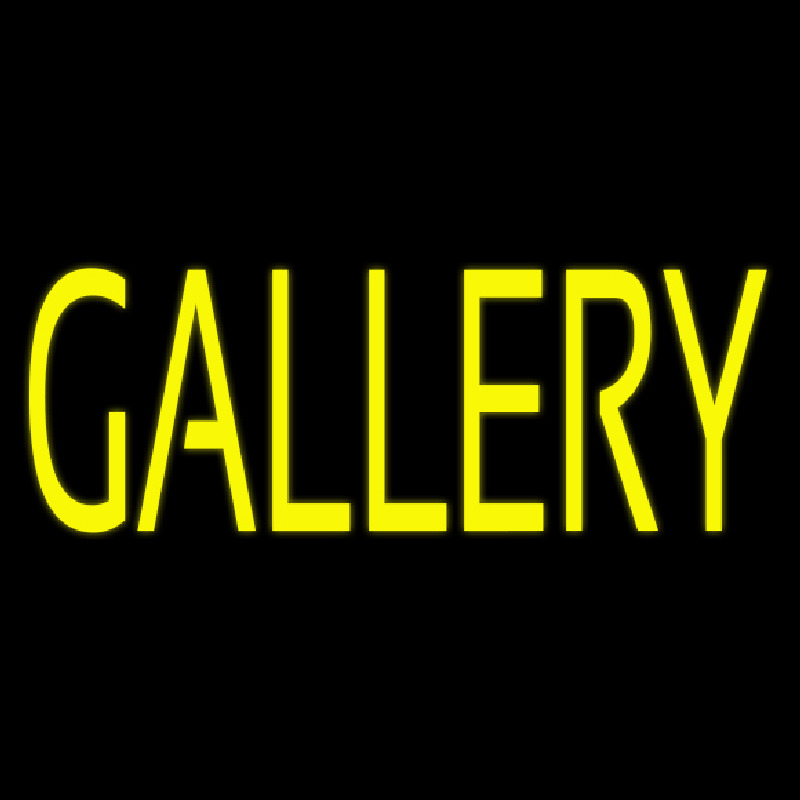 Custom Yellow Gallery Neon Sign USA