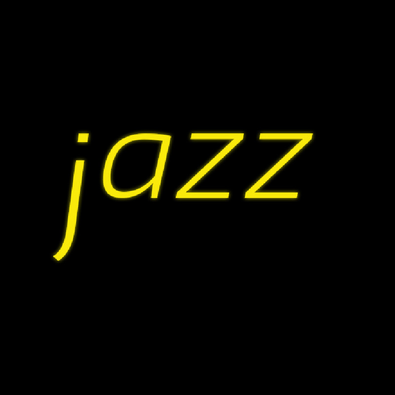 Custom Yellow Jazz Cursive Neon Sign USA