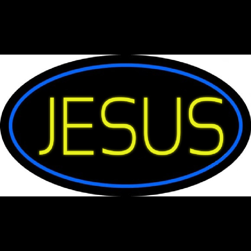 Custom Yellow Jesus Neon Sign USA