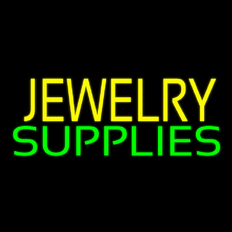 Custom Yellow Jewelry Green Supplies Neon Sign USA