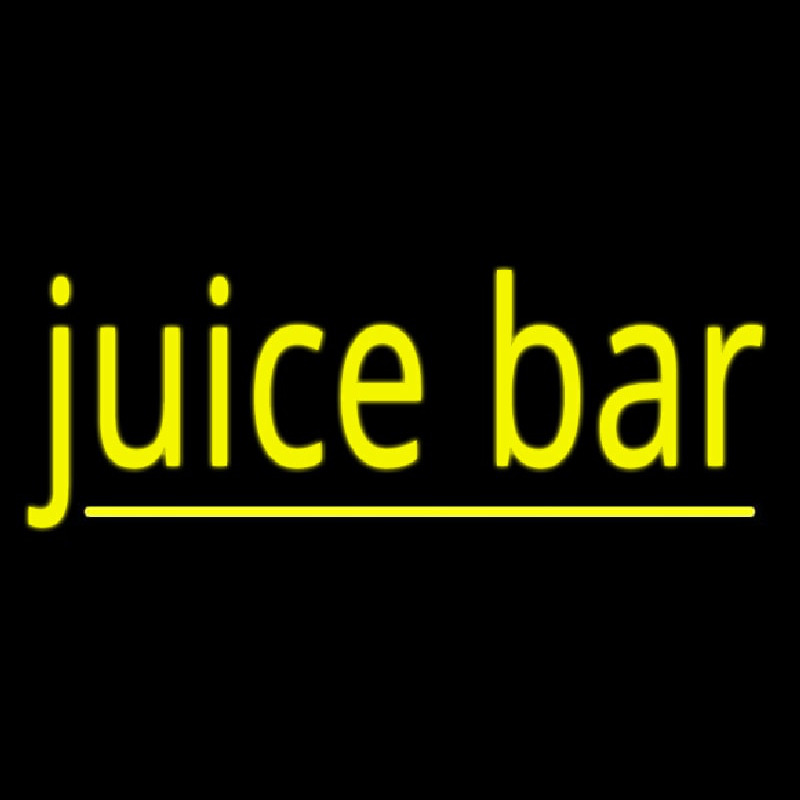 Custom Yellow Juice Bar Neon Sign USA