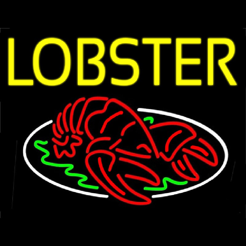 Custom Yellow Lobster Neon Sign USA