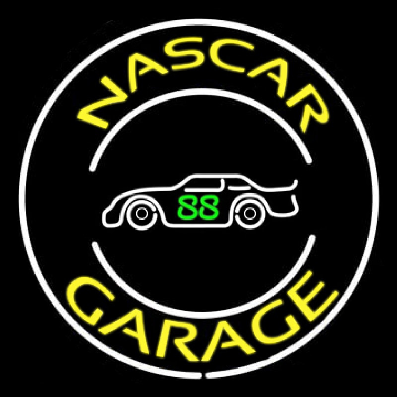 Custom Yellow Nascar Garage Neon Sign USA