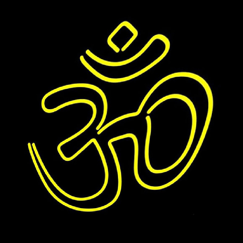 Custom Yellow Om Neon Sign USA