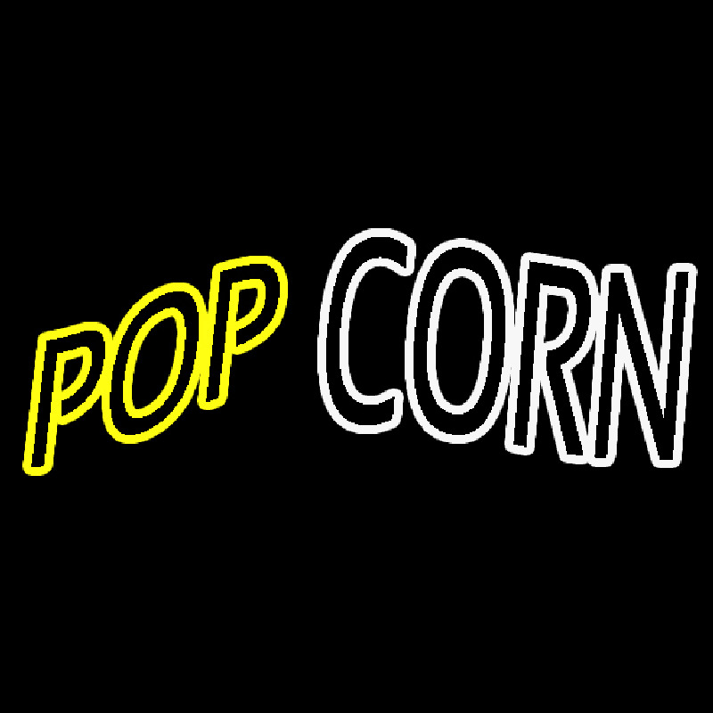 Custom Yellow Pop White Corn Neon Sign USA