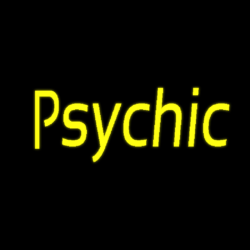 Custom Yellow Psychic Neon Sign USA
