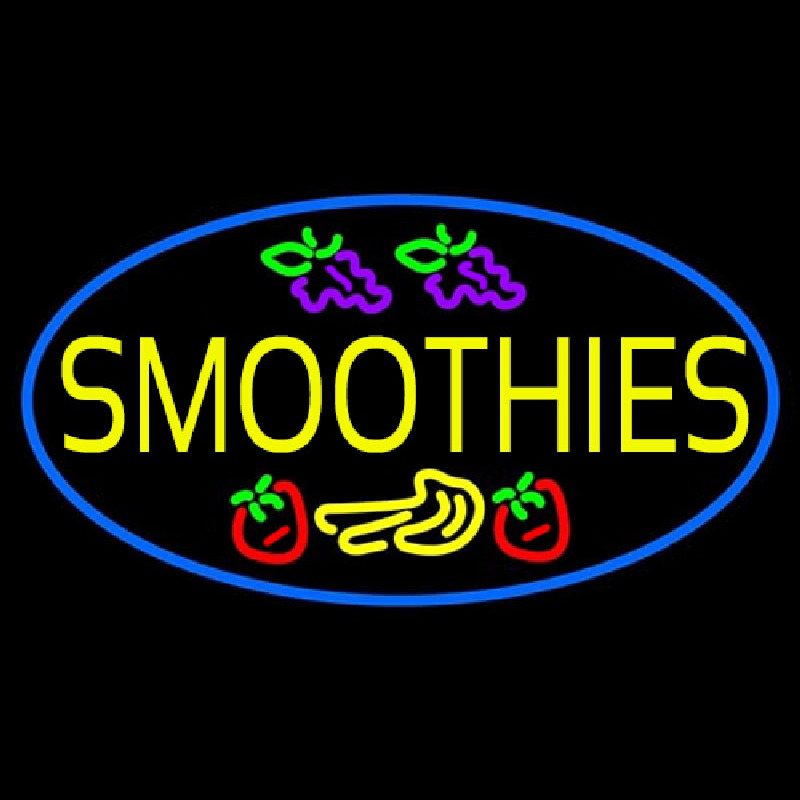 Custom Yellow Smoothies Neon Sign USA