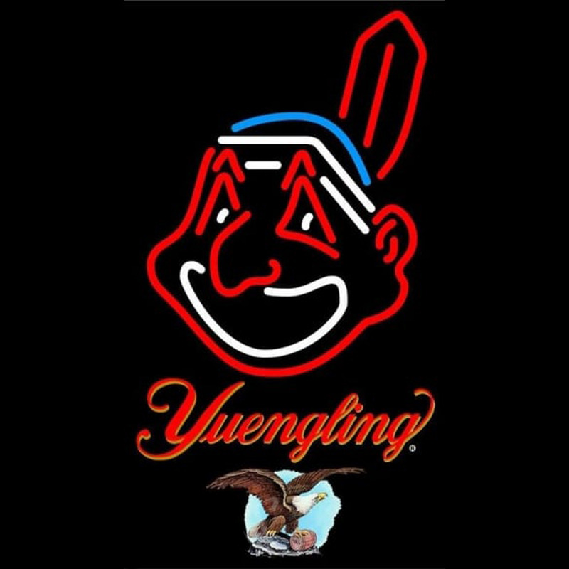 Custom Yengling Cleveland Indians MLB Beer Sign Neon Sign USA