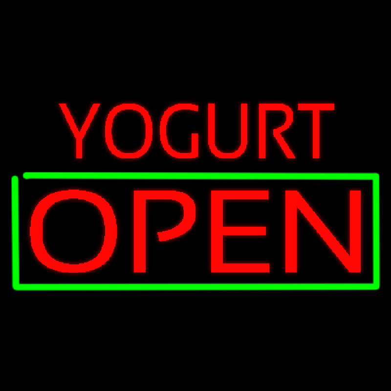 Custom Yogurt Open Neon Sign USA