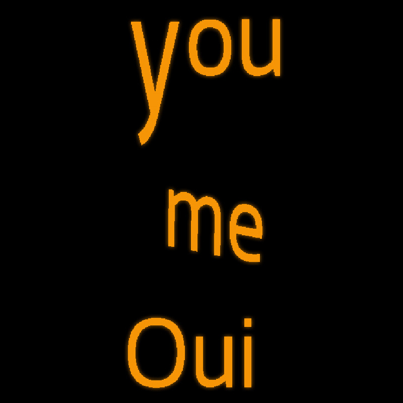 Custom You Me Neon Sign USA