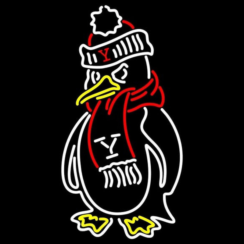 Custom Youngstown State Penguins Mascot 1989 Pres Logo Ncaa Neon Sign Neon Sign USA