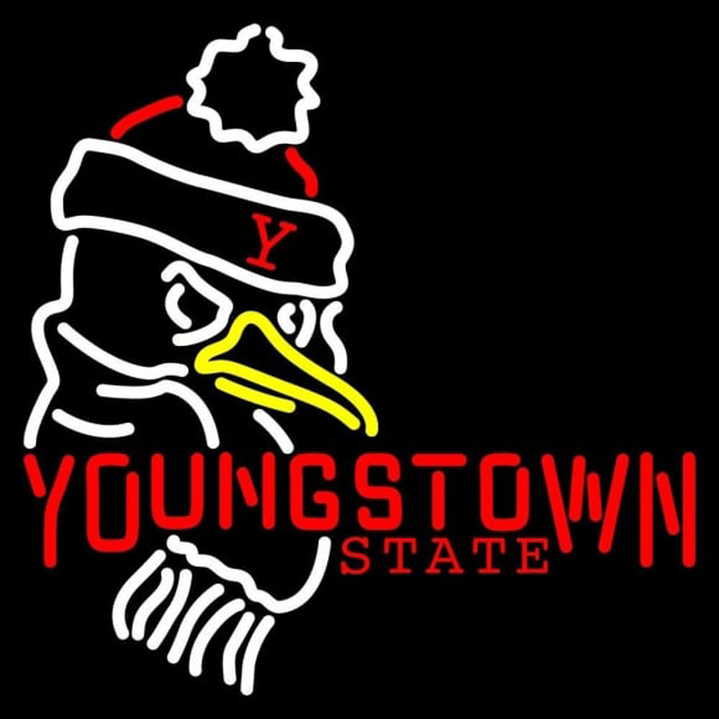 Custom Youngstown State Penguins Primary 1989 Pres Logo Ncaa Neon Sign Neon Sign USA